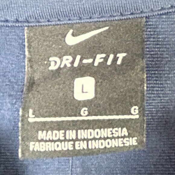 NWT Nike Dri-Fit Navy Blue Zip Up Jacket Lightwght Athletic Performance Womens L - Picture 9 of 16